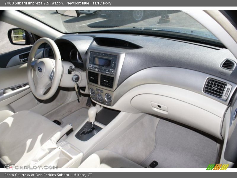 Newport Blue Pearl / Ivory 2008 Subaru Impreza 2.5i Wagon
