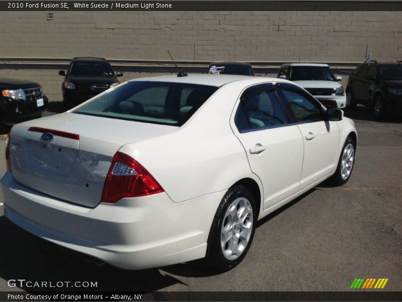 White Suede / Medium Light Stone 2010 Ford Fusion SE