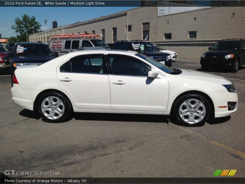 White Suede / Medium Light Stone 2010 Ford Fusion SE