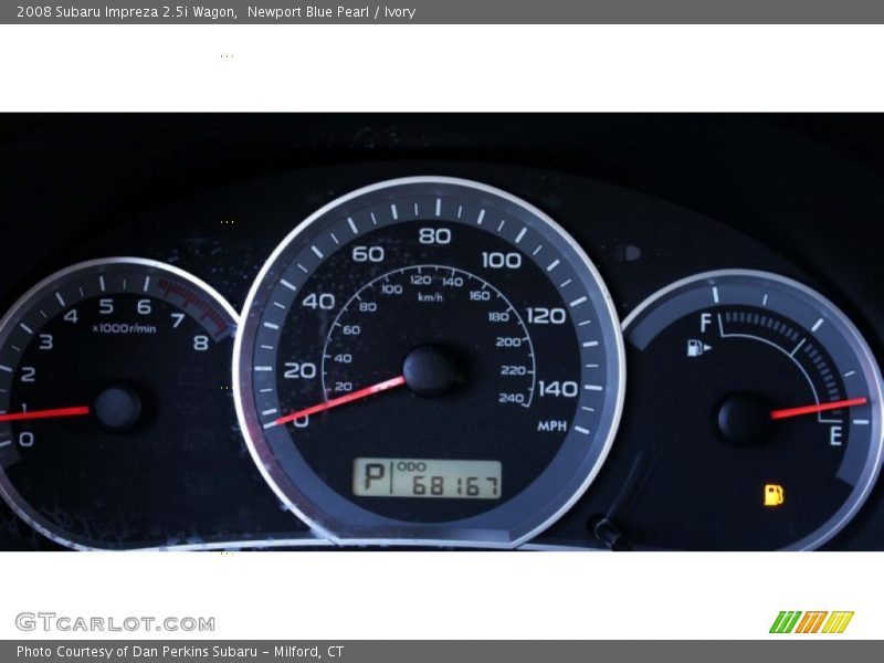 Newport Blue Pearl / Ivory 2008 Subaru Impreza 2.5i Wagon