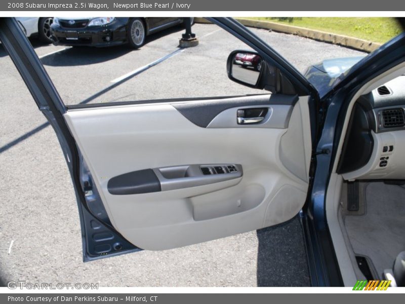 Newport Blue Pearl / Ivory 2008 Subaru Impreza 2.5i Wagon