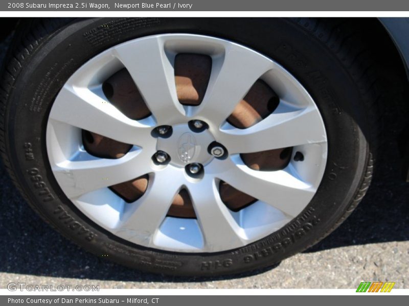 Newport Blue Pearl / Ivory 2008 Subaru Impreza 2.5i Wagon