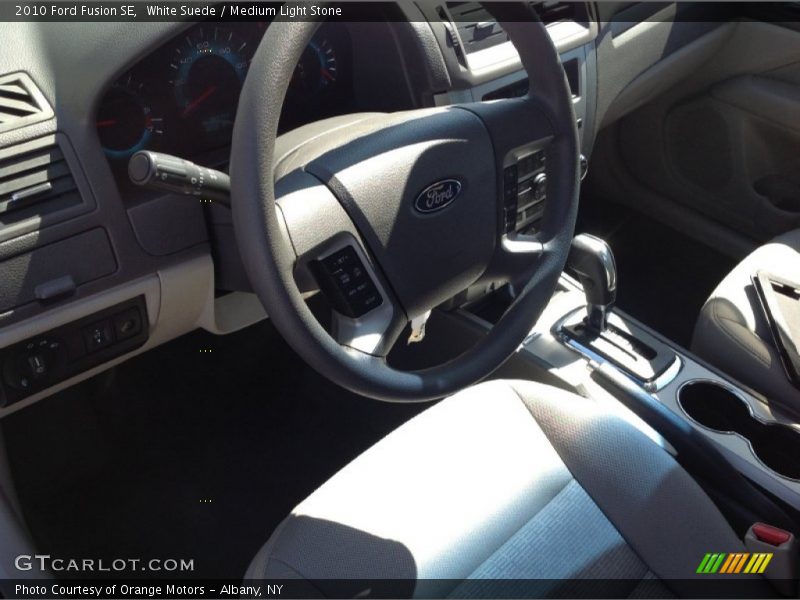 White Suede / Medium Light Stone 2010 Ford Fusion SE