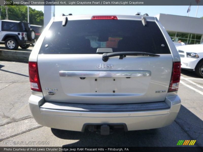Light Graystone Pearl / Dark Khaki/Light Graystone 2007 Jeep Grand Cherokee Overland 4x4