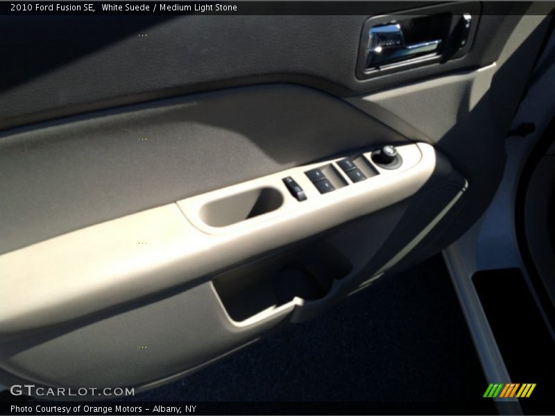 White Suede / Medium Light Stone 2010 Ford Fusion SE