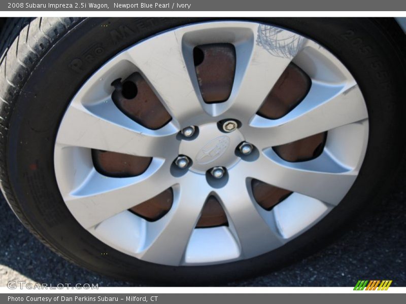 Newport Blue Pearl / Ivory 2008 Subaru Impreza 2.5i Wagon