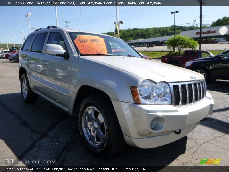 Light Graystone Pearl / Dark Khaki/Light Graystone 2007 Jeep Grand Cherokee Overland 4x4