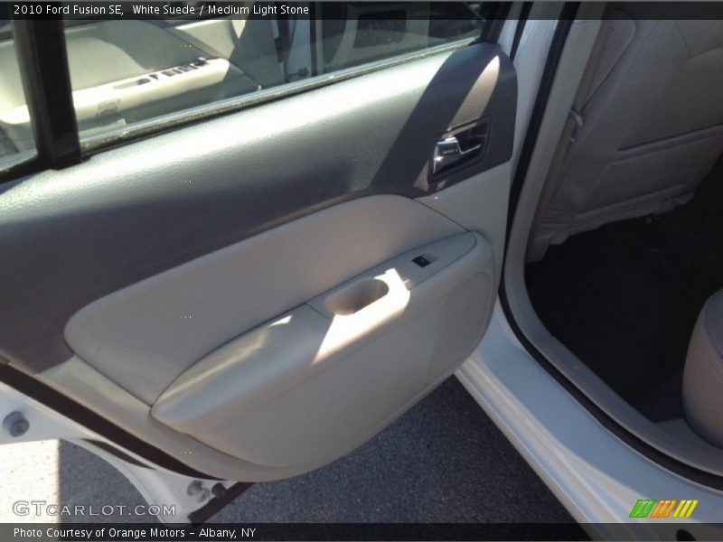 White Suede / Medium Light Stone 2010 Ford Fusion SE