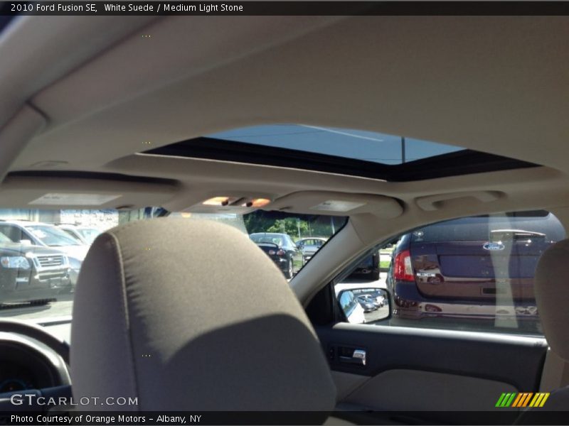 White Suede / Medium Light Stone 2010 Ford Fusion SE