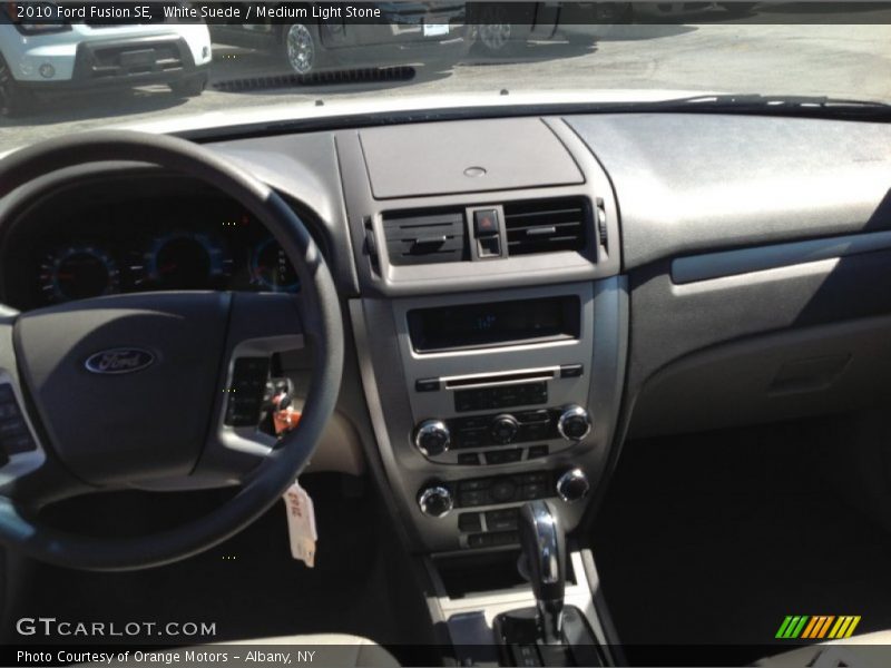 White Suede / Medium Light Stone 2010 Ford Fusion SE