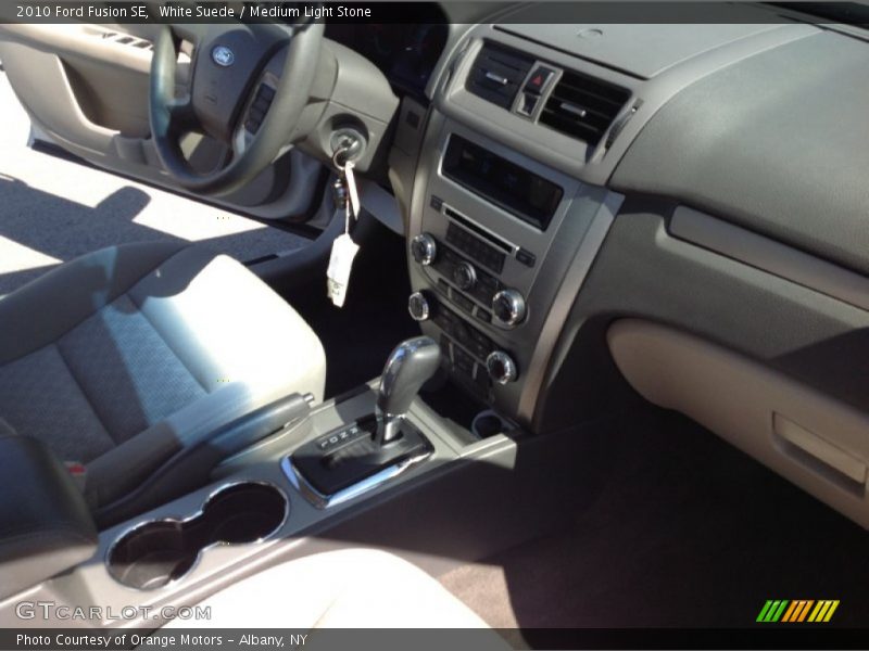 White Suede / Medium Light Stone 2010 Ford Fusion SE