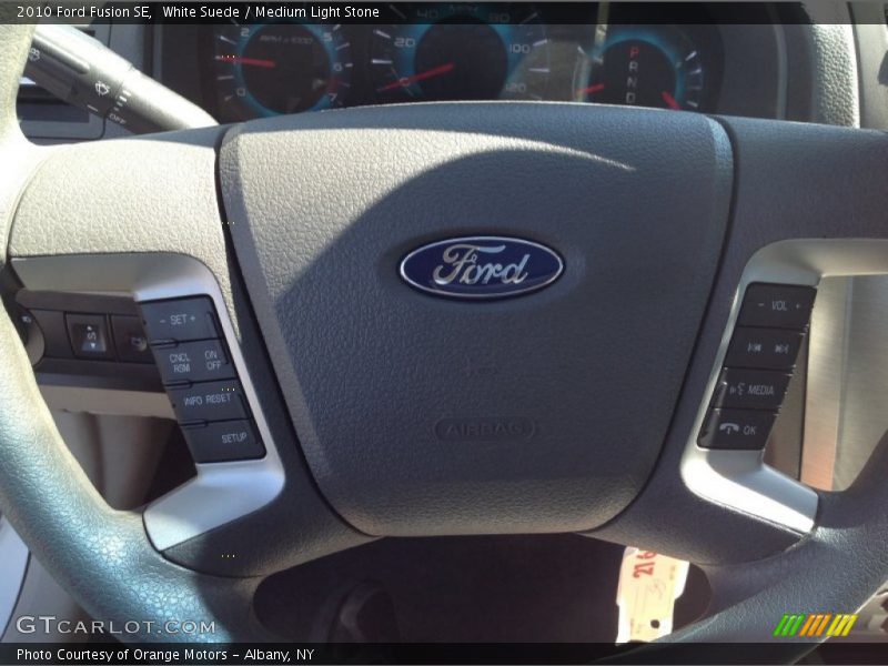 White Suede / Medium Light Stone 2010 Ford Fusion SE