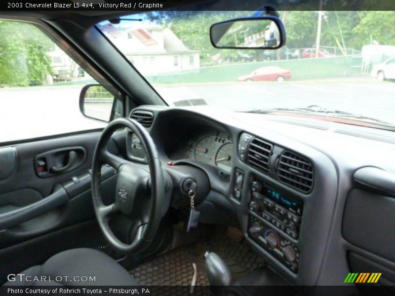 Victory Red / Graphite 2003 Chevrolet Blazer LS 4x4