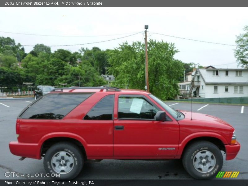 Victory Red / Graphite 2003 Chevrolet Blazer LS 4x4