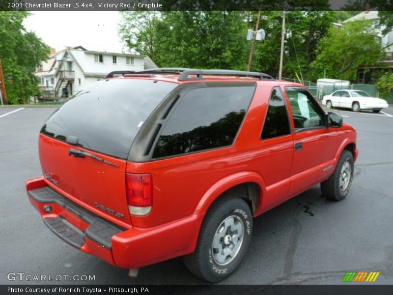 Victory Red / Graphite 2003 Chevrolet Blazer LS 4x4