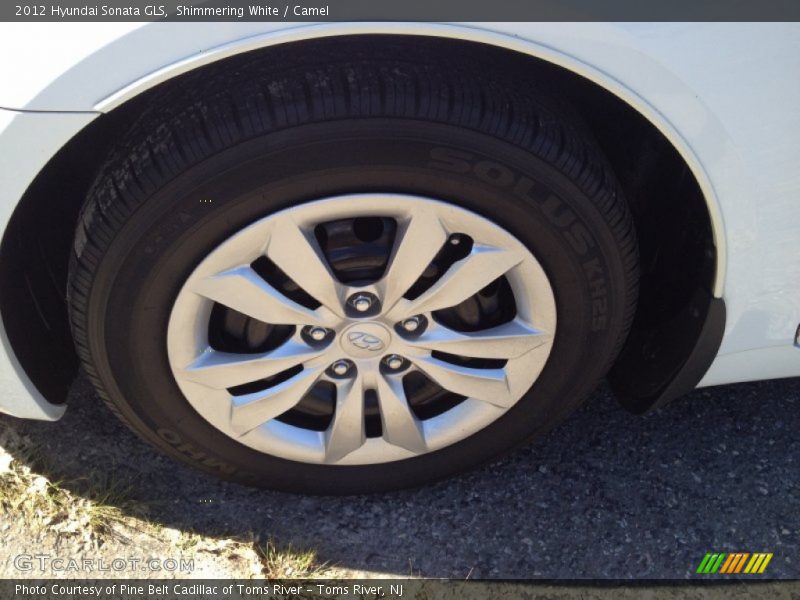Shimmering White / Camel 2012 Hyundai Sonata GLS
