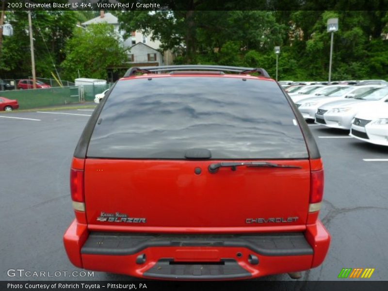 Victory Red / Graphite 2003 Chevrolet Blazer LS 4x4