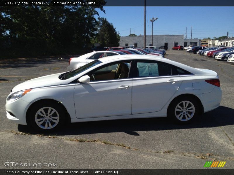 Shimmering White / Camel 2012 Hyundai Sonata GLS