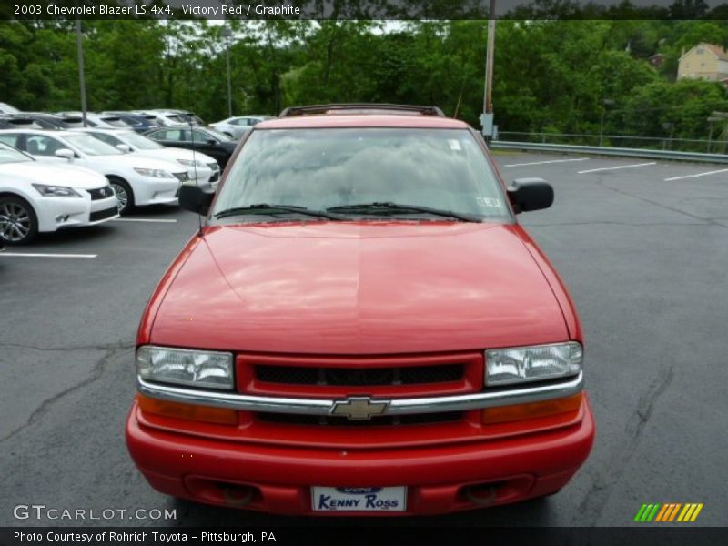 Victory Red / Graphite 2003 Chevrolet Blazer LS 4x4