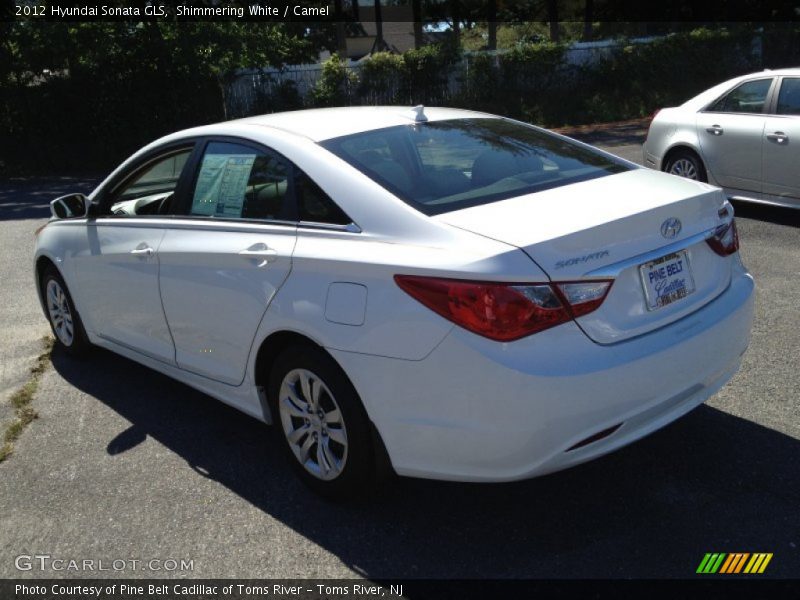 Shimmering White / Camel 2012 Hyundai Sonata GLS