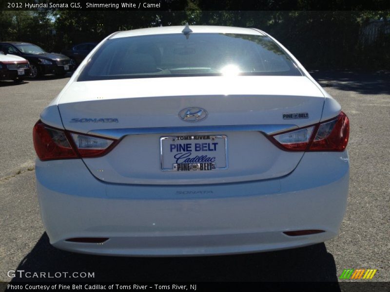 Shimmering White / Camel 2012 Hyundai Sonata GLS