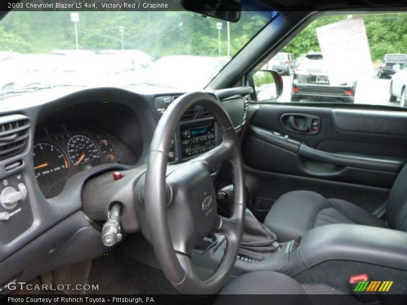 Victory Red / Graphite 2003 Chevrolet Blazer LS 4x4