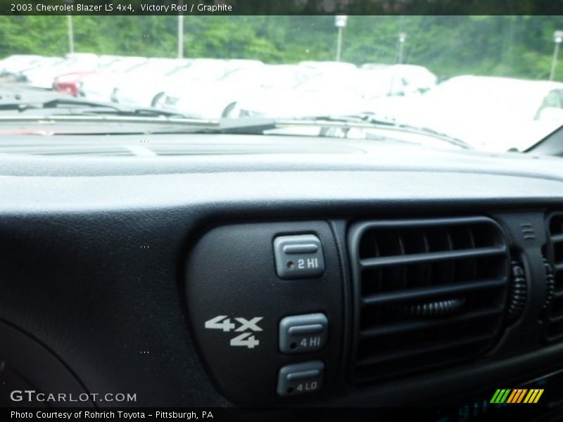 Victory Red / Graphite 2003 Chevrolet Blazer LS 4x4