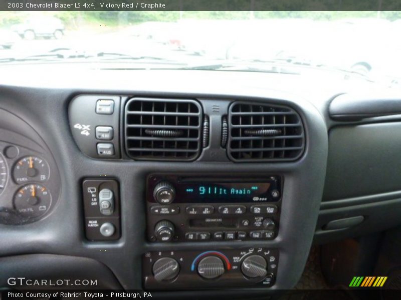 Victory Red / Graphite 2003 Chevrolet Blazer LS 4x4