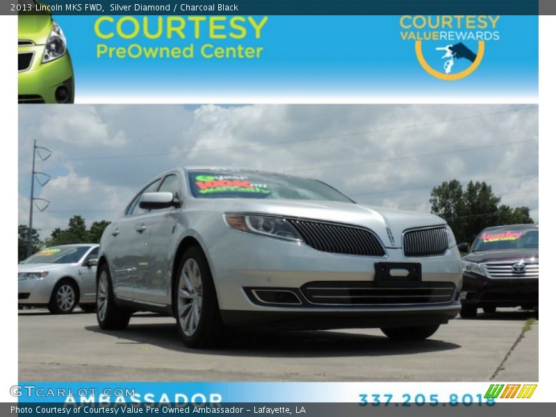 Silver Diamond / Charcoal Black 2013 Lincoln MKS FWD