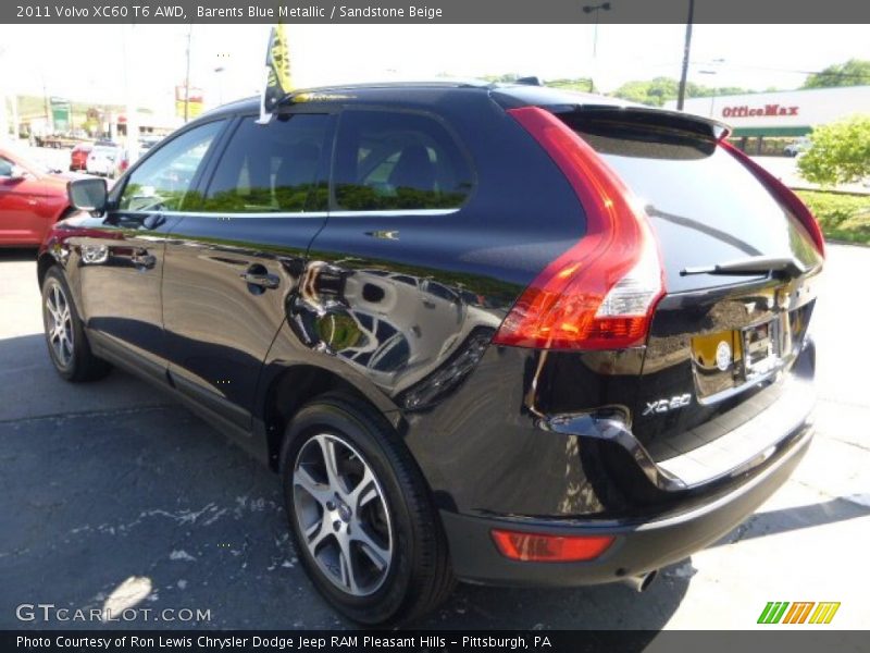 Barents Blue Metallic / Sandstone Beige 2011 Volvo XC60 T6 AWD