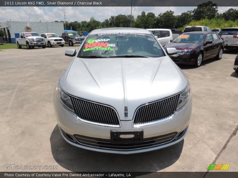 Silver Diamond / Charcoal Black 2013 Lincoln MKS FWD