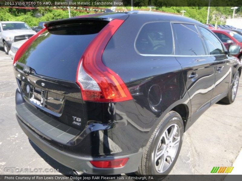 Barents Blue Metallic / Sandstone Beige 2011 Volvo XC60 T6 AWD