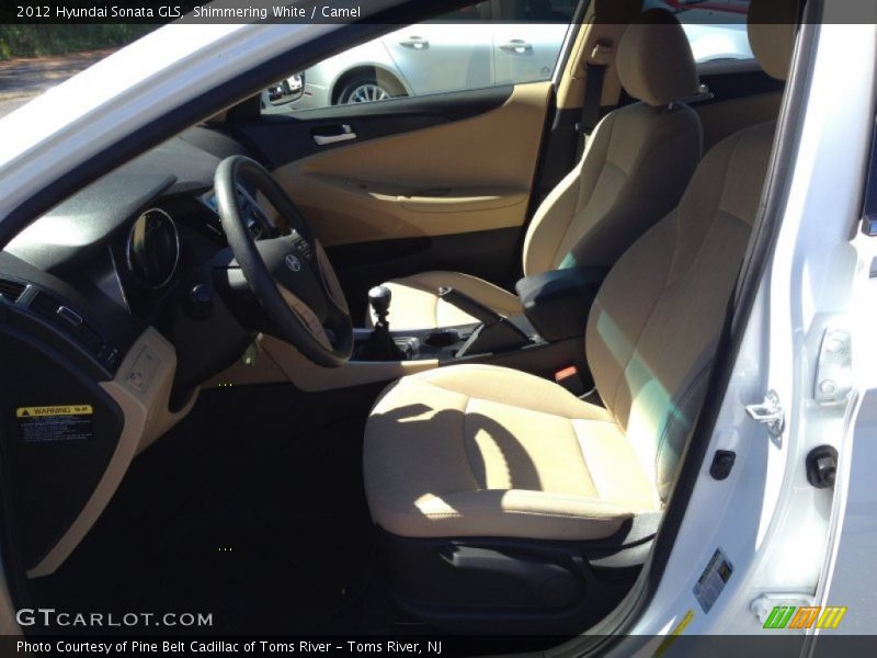 Shimmering White / Camel 2012 Hyundai Sonata GLS
