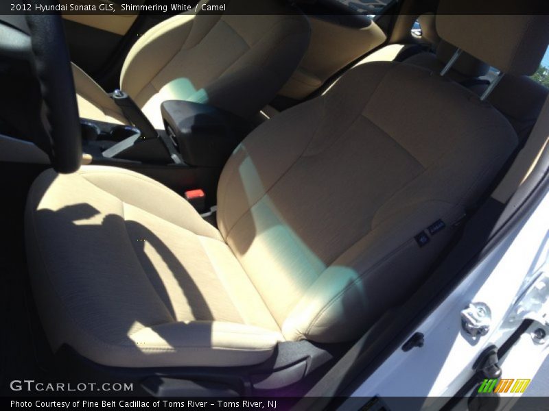 Shimmering White / Camel 2012 Hyundai Sonata GLS