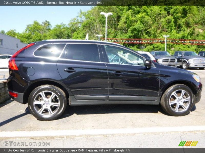Barents Blue Metallic / Sandstone Beige 2011 Volvo XC60 T6 AWD