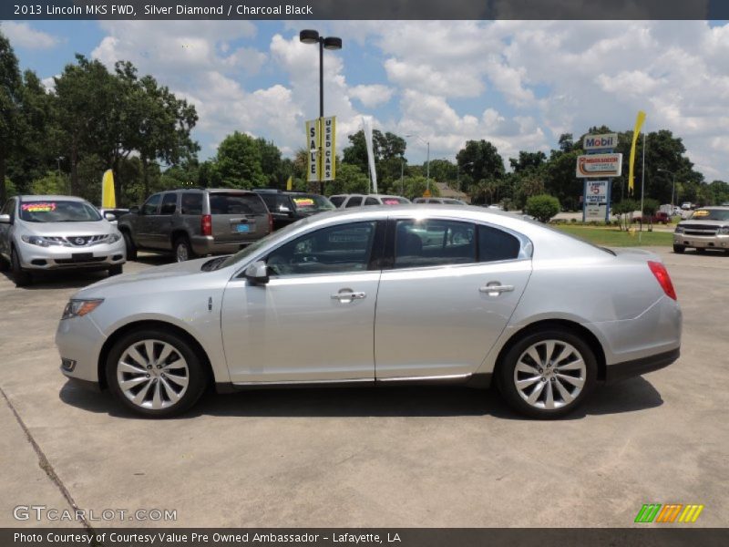 Silver Diamond / Charcoal Black 2013 Lincoln MKS FWD