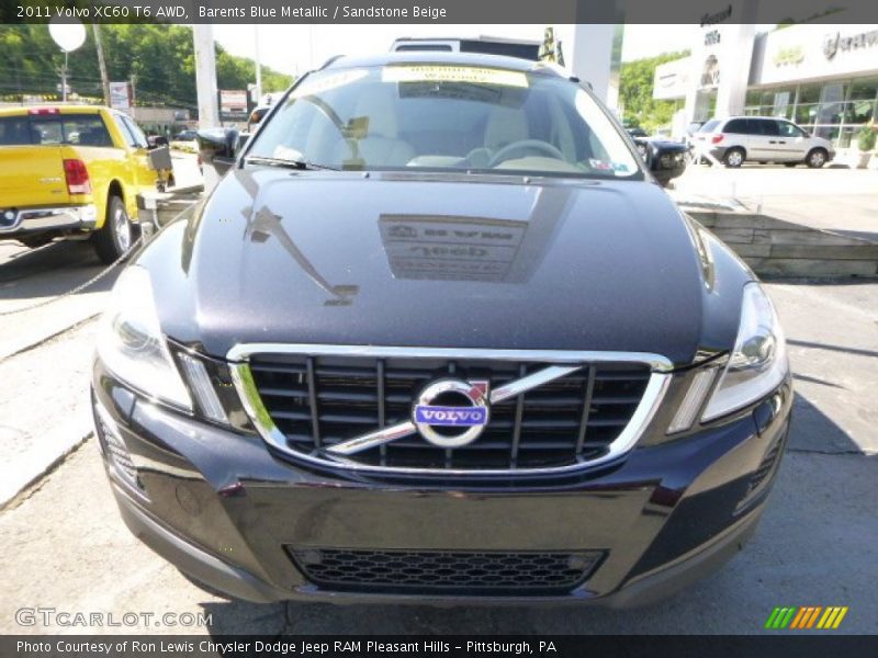 Barents Blue Metallic / Sandstone Beige 2011 Volvo XC60 T6 AWD