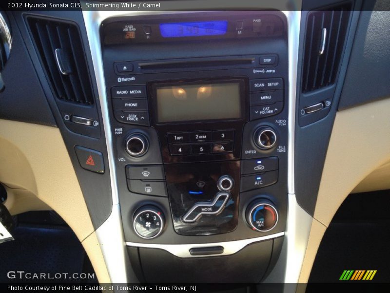Shimmering White / Camel 2012 Hyundai Sonata GLS