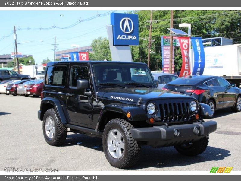 Black / Black 2012 Jeep Wrangler Rubicon 4X4