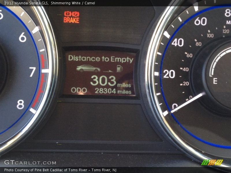 Shimmering White / Camel 2012 Hyundai Sonata GLS