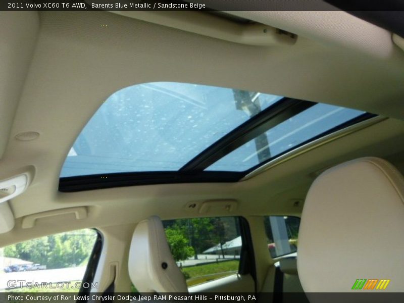 Barents Blue Metallic / Sandstone Beige 2011 Volvo XC60 T6 AWD