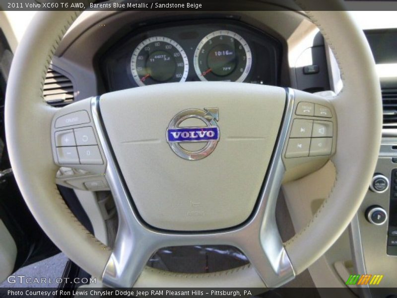 Barents Blue Metallic / Sandstone Beige 2011 Volvo XC60 T6 AWD