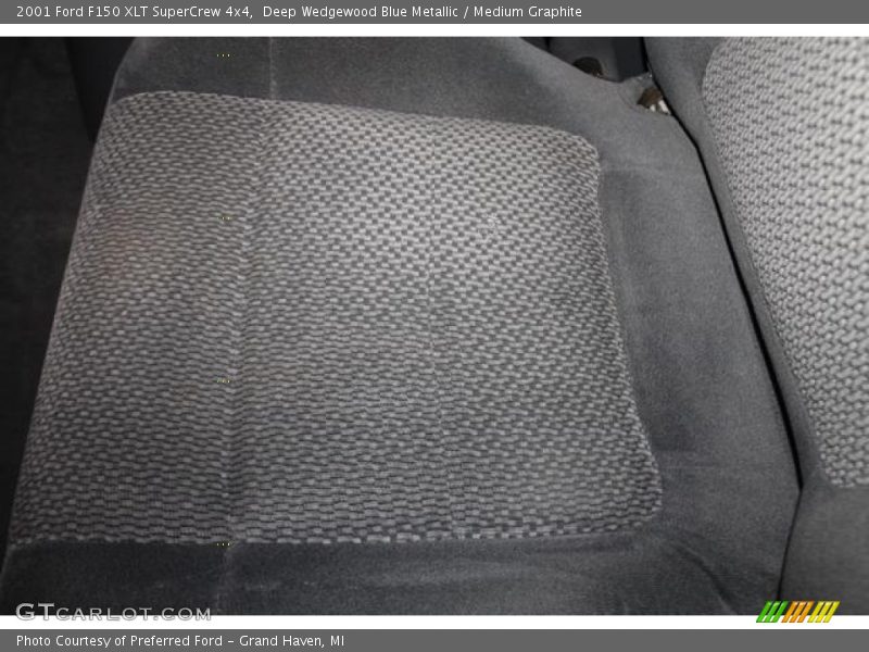 Deep Wedgewood Blue Metallic / Medium Graphite 2001 Ford F150 XLT SuperCrew 4x4