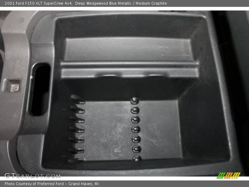 Deep Wedgewood Blue Metallic / Medium Graphite 2001 Ford F150 XLT SuperCrew 4x4