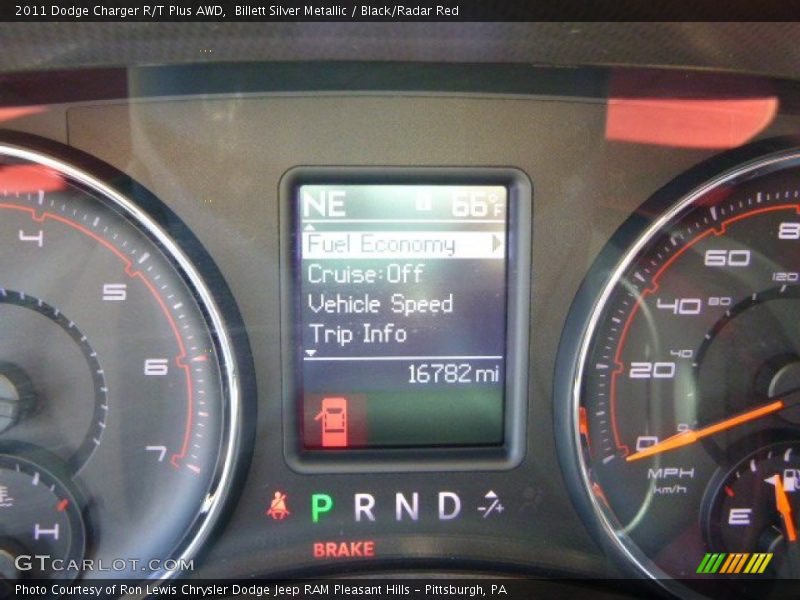 Billett Silver Metallic / Black/Radar Red 2011 Dodge Charger R/T Plus AWD