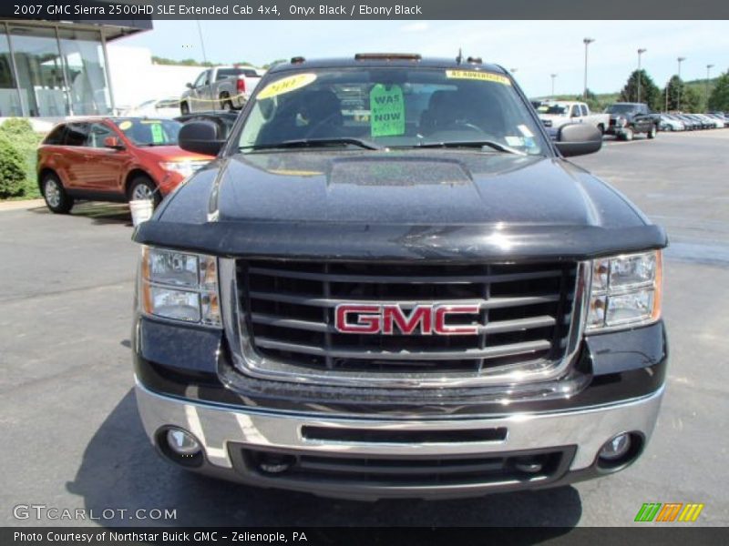 Onyx Black / Ebony Black 2007 GMC Sierra 2500HD SLE Extended Cab 4x4