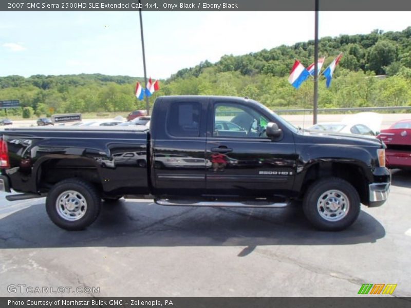 Onyx Black / Ebony Black 2007 GMC Sierra 2500HD SLE Extended Cab 4x4