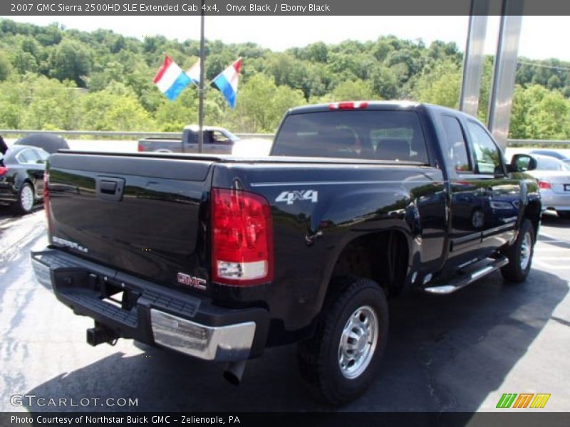 Onyx Black / Ebony Black 2007 GMC Sierra 2500HD SLE Extended Cab 4x4