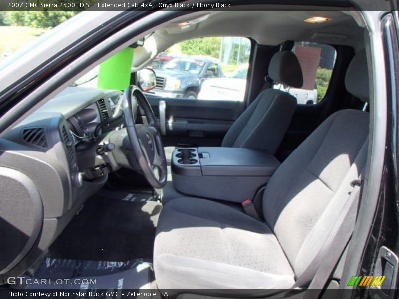 Onyx Black / Ebony Black 2007 GMC Sierra 2500HD SLE Extended Cab 4x4