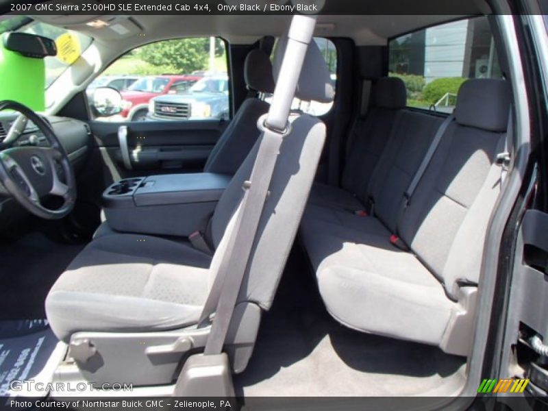 Onyx Black / Ebony Black 2007 GMC Sierra 2500HD SLE Extended Cab 4x4